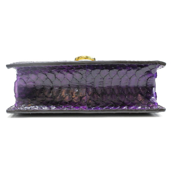 Salvatore Ferragamo 2Way Handbag Python Purple - Picture 4 of 10